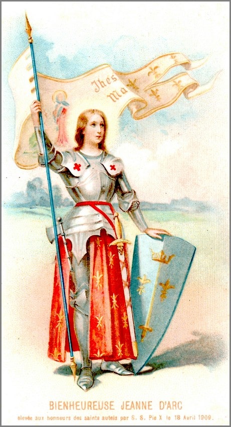 Image pieuse bienheureuse Jeanne d'Arc