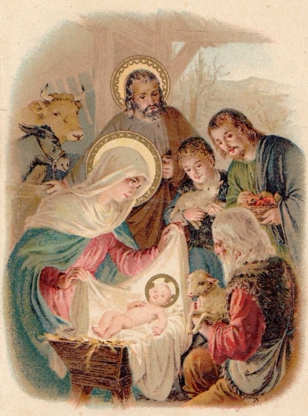 Image pieuse Crèche Nativité