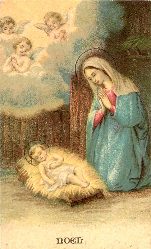 Noël Vierge Marie et Enfant Jésus